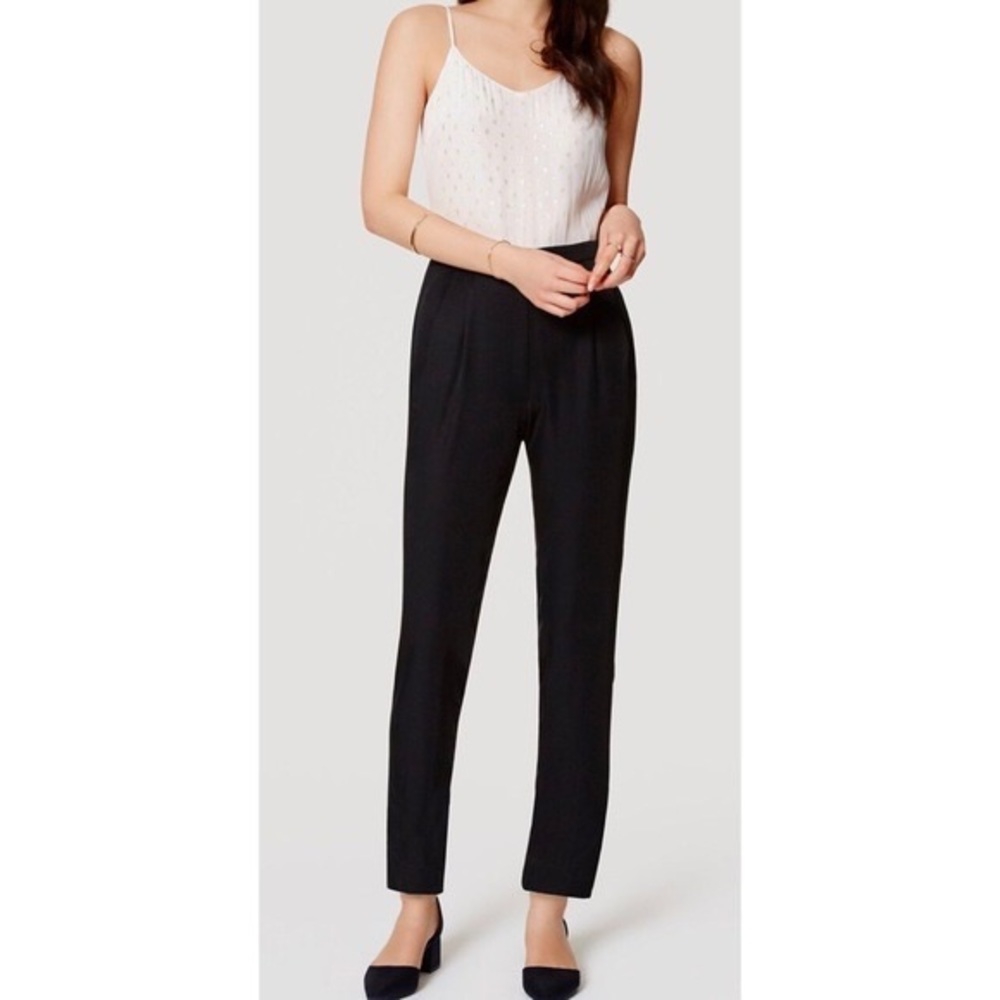 LOFT Petite Jumpsuit with Gold Thread